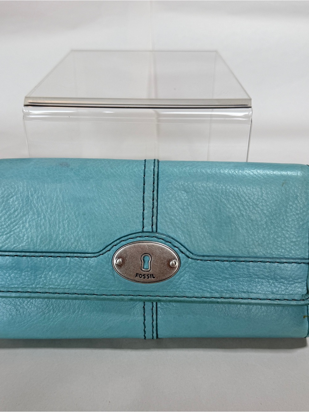 Fossil Turquoise Leather Wallet